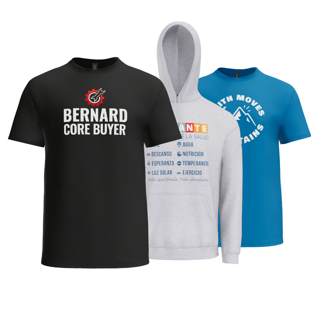 JCE custom printed shirts and hoodie