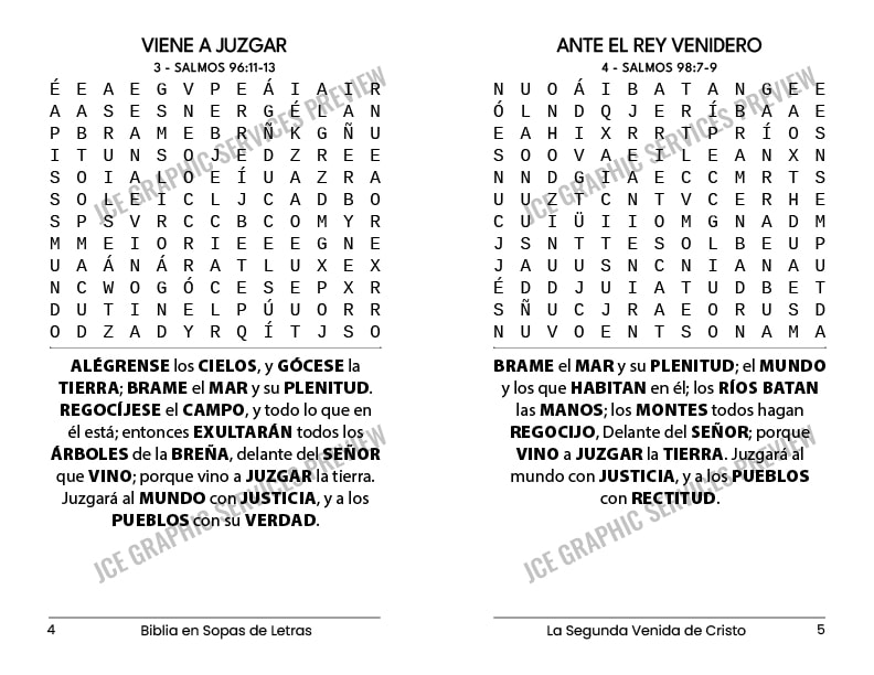 La Segunda Venida de Cristo: vista previa de las páginas 4 y 5