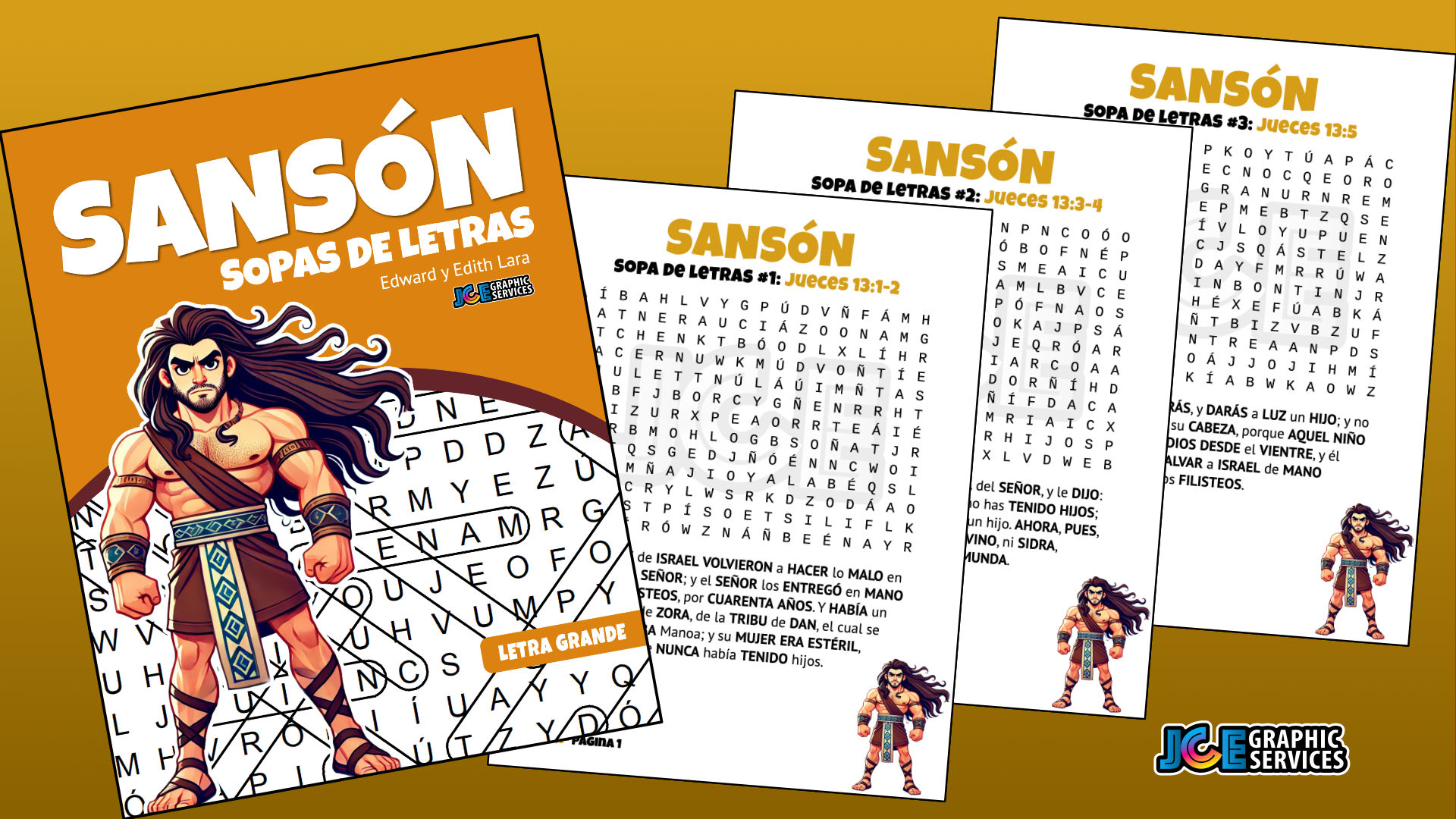 Sansón: 55 sopas de letras [libro PDF]