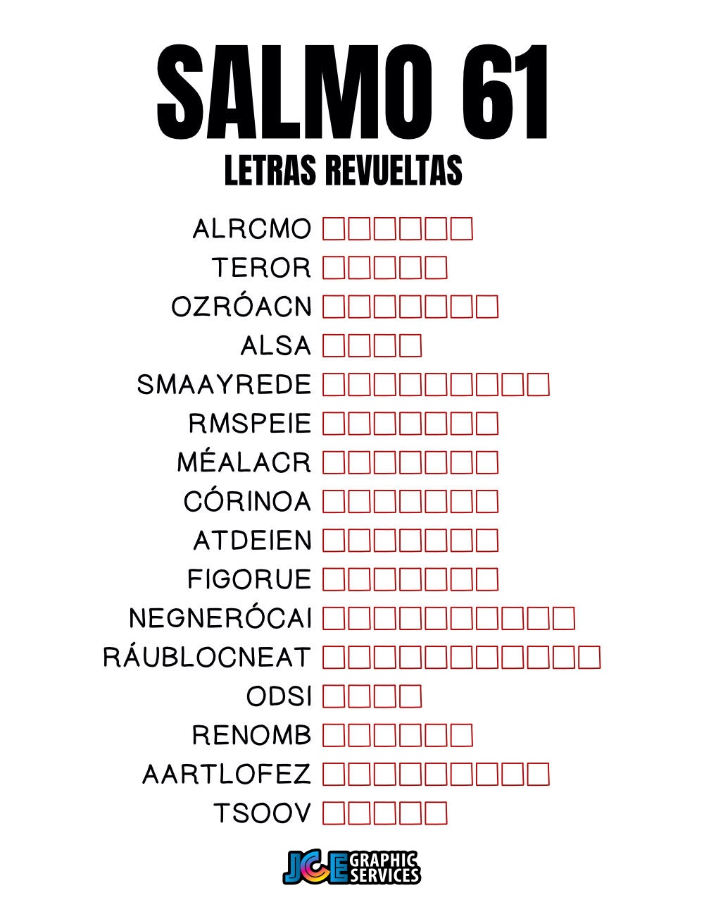 Salmo 61 - Letras Revueltas