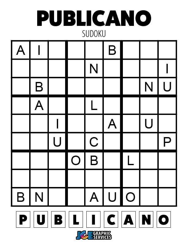 Publicano - Sudoku - 9x9