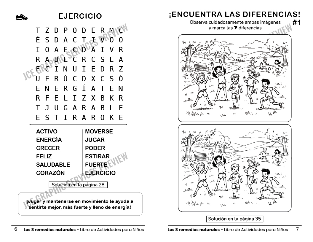 8 Remedios Naturales — Libro de Actividades para Niños - Image 6