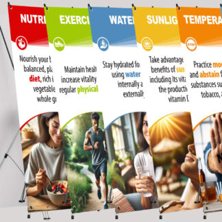 God’s 8 Laws of Health X-Stand Banner Set