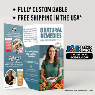 God’s 8 Natural Remedies Trifold Brochures