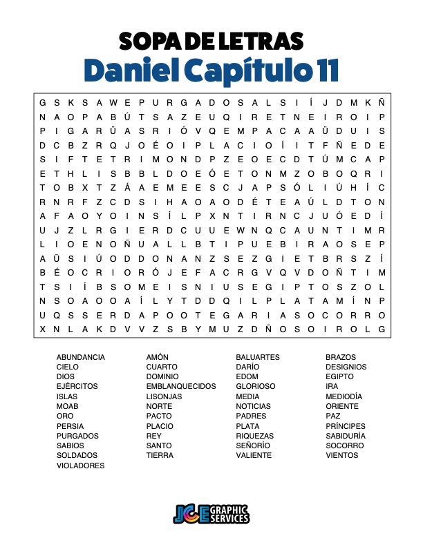 Sopa de Letras - Daniel Cápitulo 11
