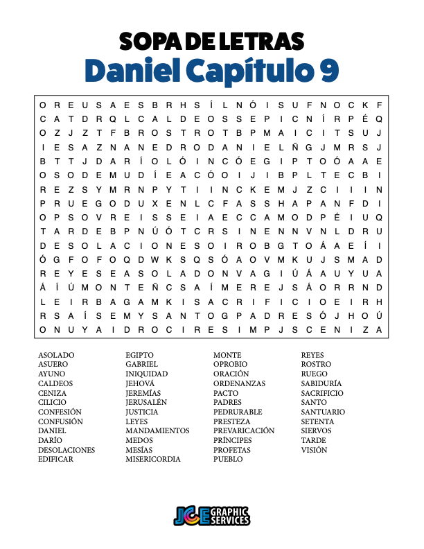 Sopa de Letras - Daniel Cápitulo 9