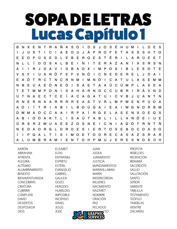 Sopa de Letras - Lucas Cápitulo 1