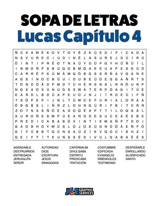 Sopa de Letras - Lucas Cápitulo 4