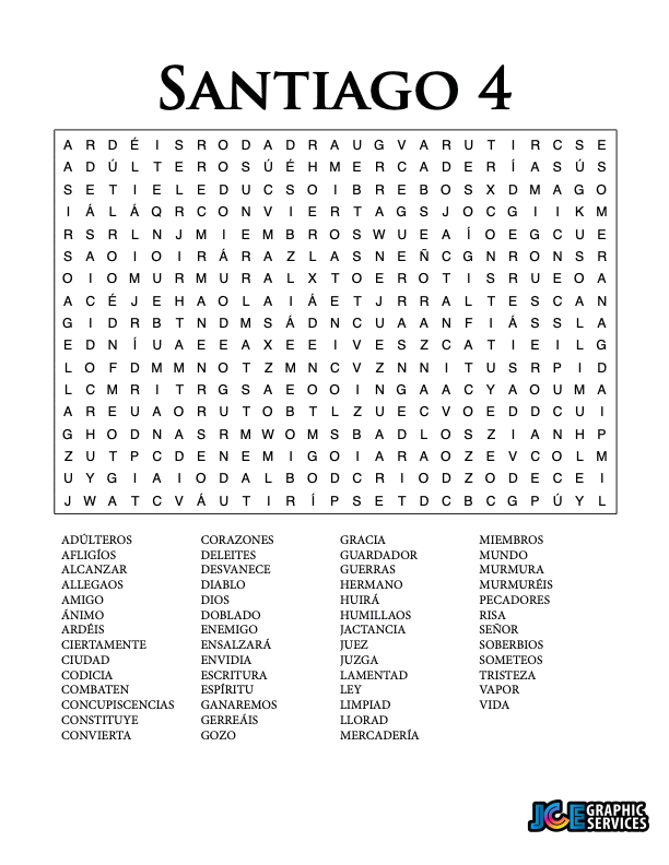 Sopa de Letras - Santiago Cápitulo 4
