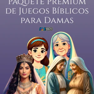 Paquete Premium de 15 Juegos Bíblicos para Damas