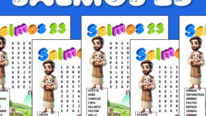Salmo 23 sopa de letras para niños