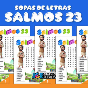 Salmo 23 sopa de letras para niños