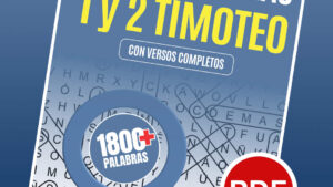 Biblia en sopa de letras: 1 y 2 de Timoteo – versos completos
