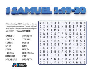 1 Samuel 3:19-20 sopa de letras