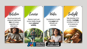 ? God's 8 Laws of Health Banner Set