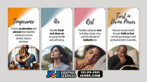 ? God's 8 Laws of Health Banner Set