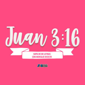 ✝️ Juan 3:16 – Sopa de Letras con Mensaje Oculto