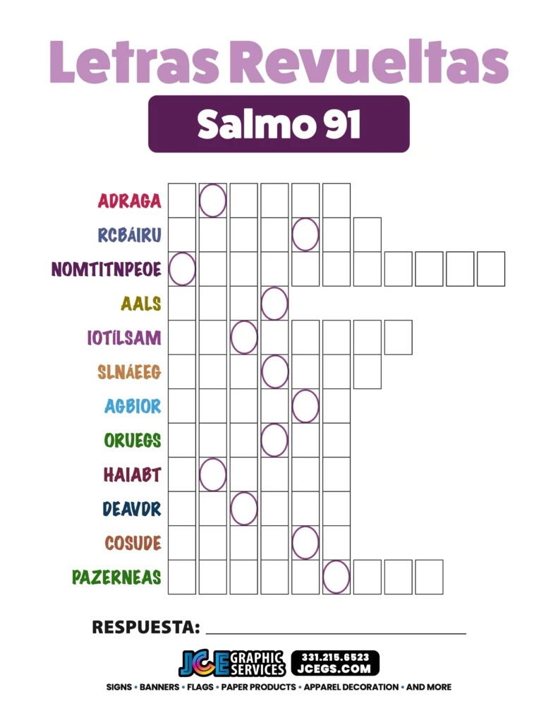 Salmo 91 letras revueltas [PDF]
