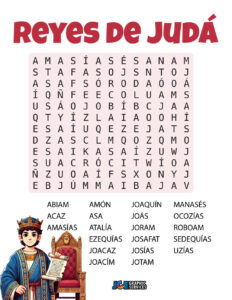 Sopa de Letras: Reyes de Judá | ¡Descarga Gratis!