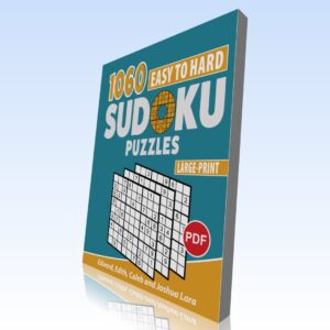1060 Easy to Hard Sudoku Puzzles – Large-Print