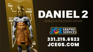 Daniel 2 Statue Banner – 24"x63" with Tripod Stand