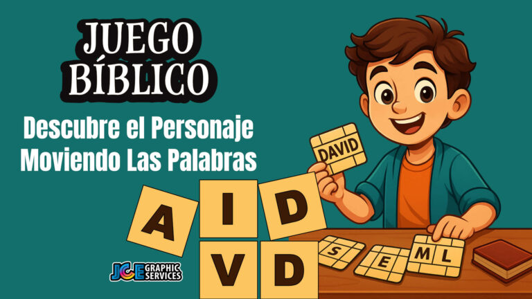 Idea para Juego Bíblico: Descubre el Personaje Moviendo Las Palabras