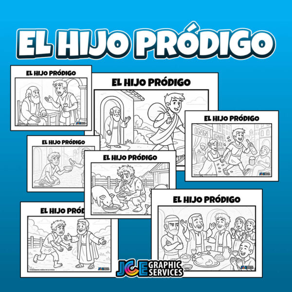?️ Páginas para Colorear: La Historia del Hijo Pródigo