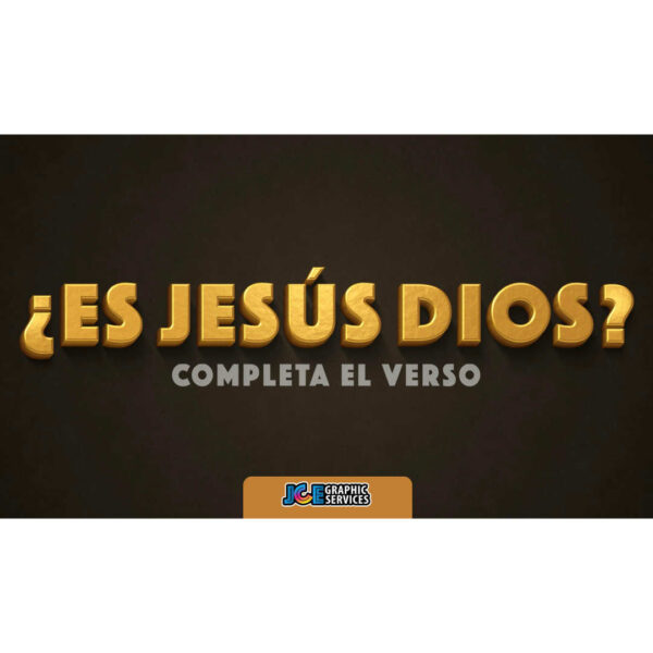 Completa el Verso | ¿Es Jesús Dios? — Juego Bíblico (PowerPoint)