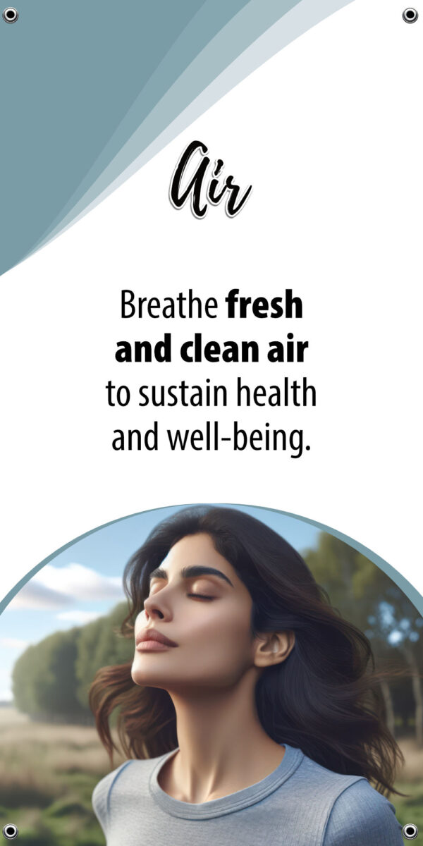 God’s 8 Laws of Health Banner Set 24″x48″