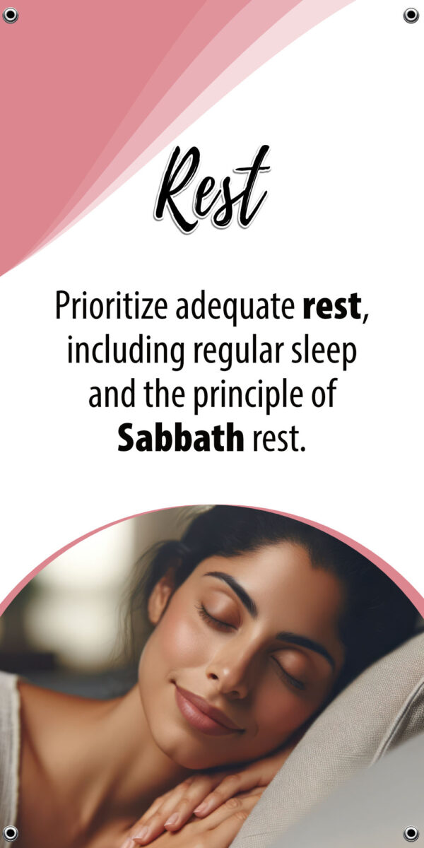 God’s 8 Laws of Health Banner Set 24″x48″