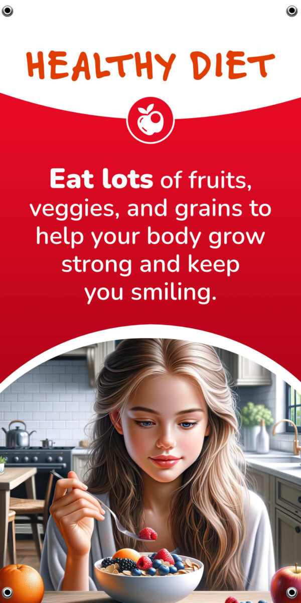 God’s 8 Laws of Health Banners for Kids