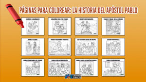  Páginas para Colorear:La Historia del Apóstol Pablo
