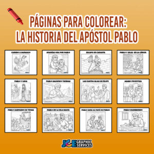 Páginas para Colorear:La Historia del Apóstol Pablo