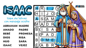 Isaac sopa de letras con mensaje oculto