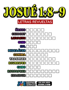 Letras Revueltas – Josué 1:8-9