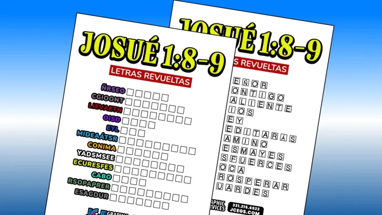 Letras Revueltas – Josué 1:8-9