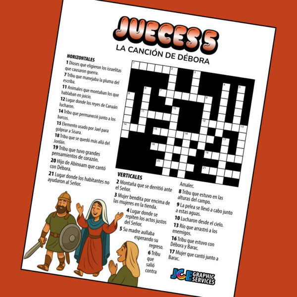 Crucigrama Bíblico – Jueces 5: La Canción de Débora