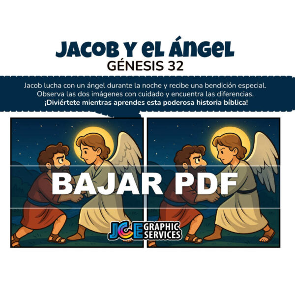 Encuentra las Diferencias – Jacob y el Ángel