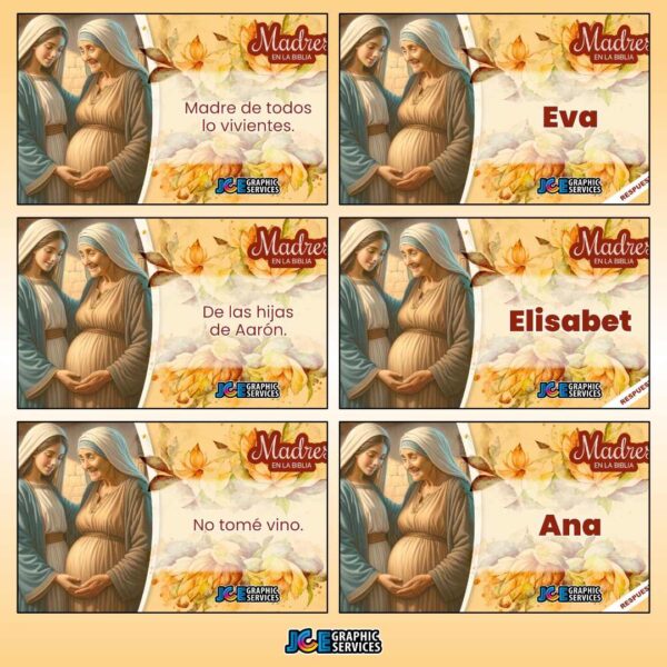 Juego Bíblico: Madres en la Biblia: PowerPoint