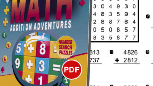 Mystery Math: Addition Adventures – Number Search Puzzles