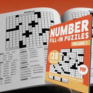 Number Fill-In Puzzle Book – Regular Print | 128 Puzzles & Over 7,000 Numbers! ✏️