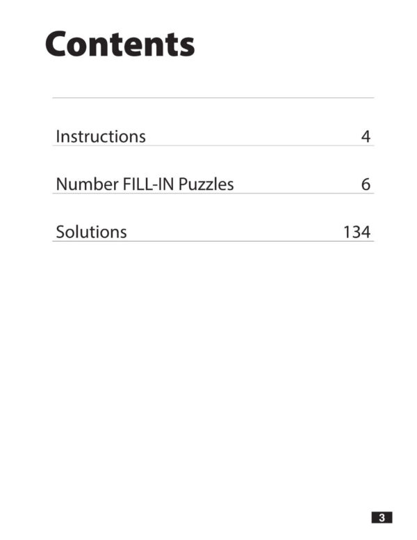 Number Fill-In Puzzle Book – Regular Print | 128 Puzzles & Over 7,000 Numbers!