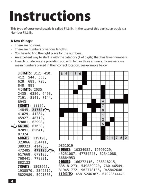 Number Fill-In Puzzle Book – Regular Print | 128 Puzzles & Over 7,000 Numbers! ✏️