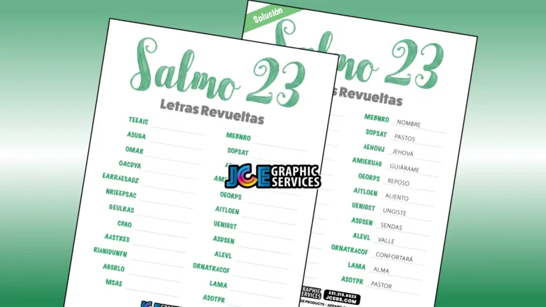 Salmo 23 letras revueltas [PDF]