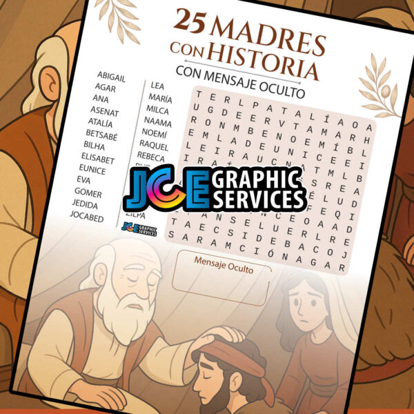 25 Madres con Historia – Sopa de letras con mensaje oculto [pdf]