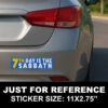 7th Day Is the Sabbath – Bumper Sticker (4-Pack Sheet)
