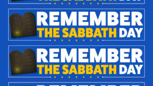 Remember the Sabbath Day – Bumper Sticker (4-Pack Sheet)