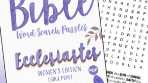 Bible Word Search Puzzles – Ecclesiastes [PDF]