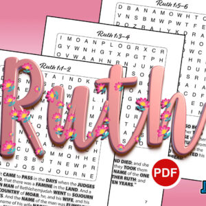 Bible Word Search Puzzles – Ruth [PDF]