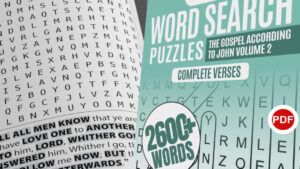 Bible Word Search Puzzles: The Gospel According to John – Volume 2